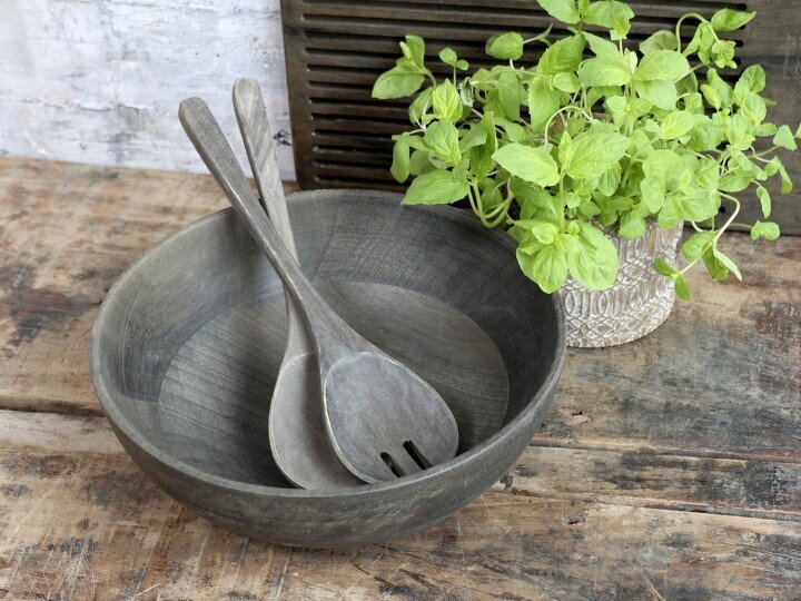 Chic Antique Salatbesteck Laon 2er Set aus Mangoholz online kaufen bei SKANDEKO (Ansicht 2)