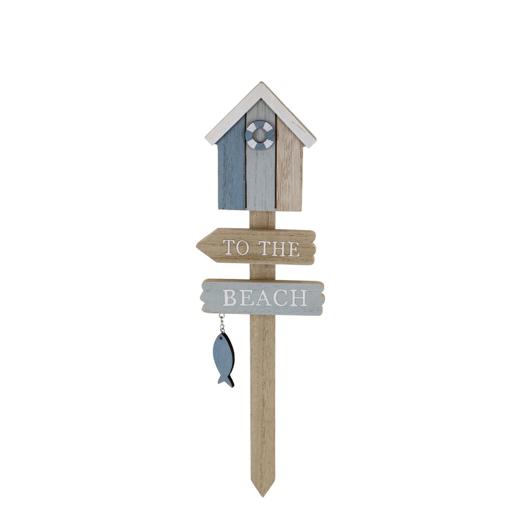Chic Antique Schild To the Beach online kaufen bei SKANDEKO