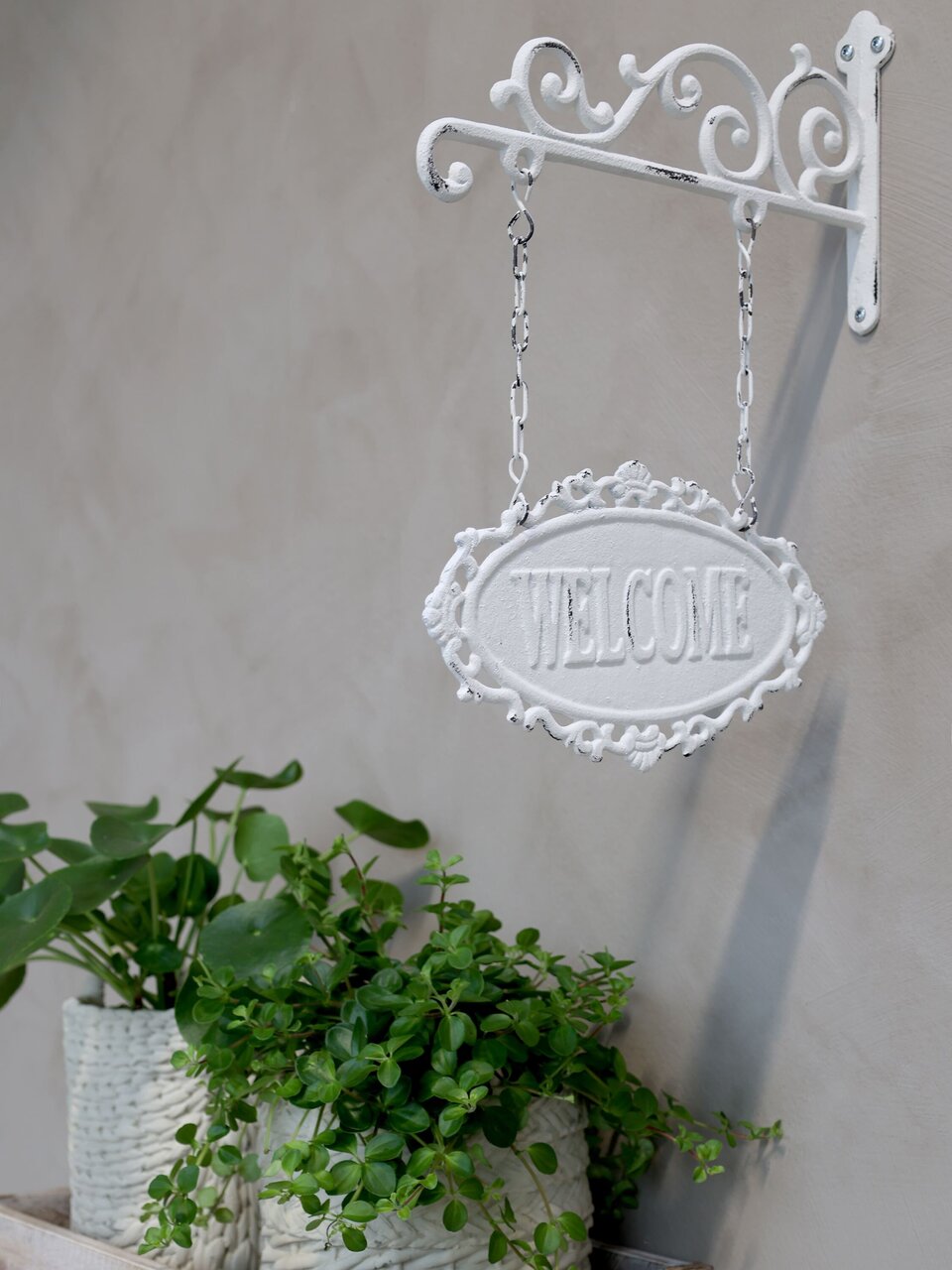 Chic Antique Schild Welcome aus Eisen online kaufen bei SKANDEKO (Ansicht 2)