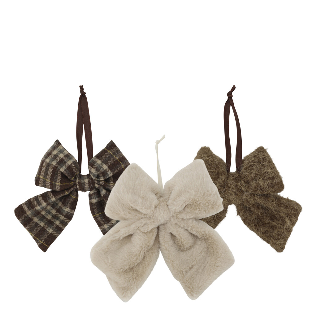 Chic Antique Deko-Schleifen mit Aufhängung Weihnachten 3er-Set online kaufen bei SKANDEKO