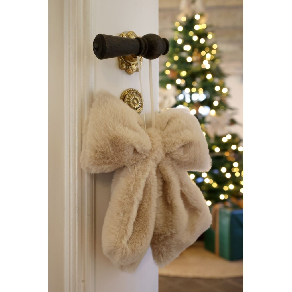 Deko-Schleifen mit Aufhängung Weihnachten 3er-Set