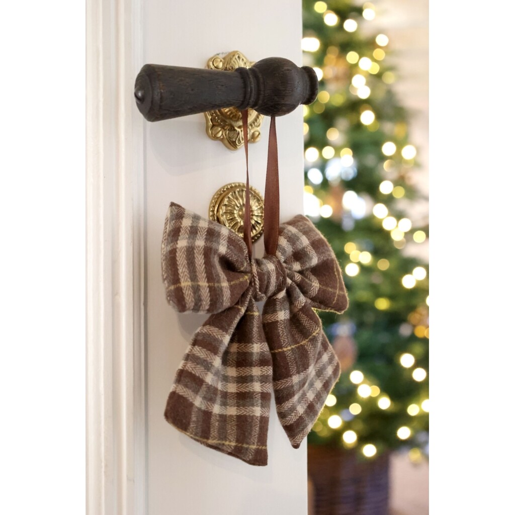 Deko-Schleifen mit Aufhängung Weihnachten 3er-Set