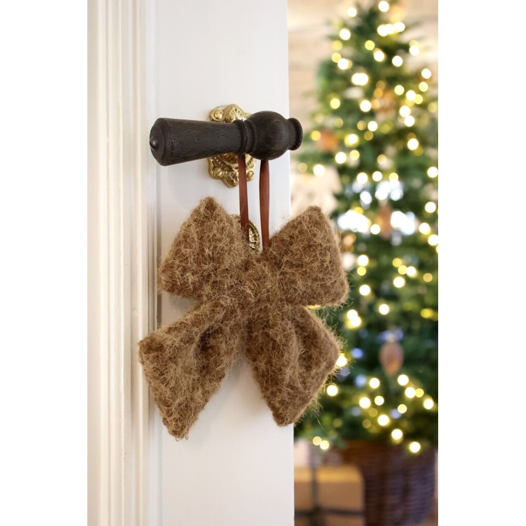 Deko-Schleifen mit Aufhängung Weihnachten 3er-Set