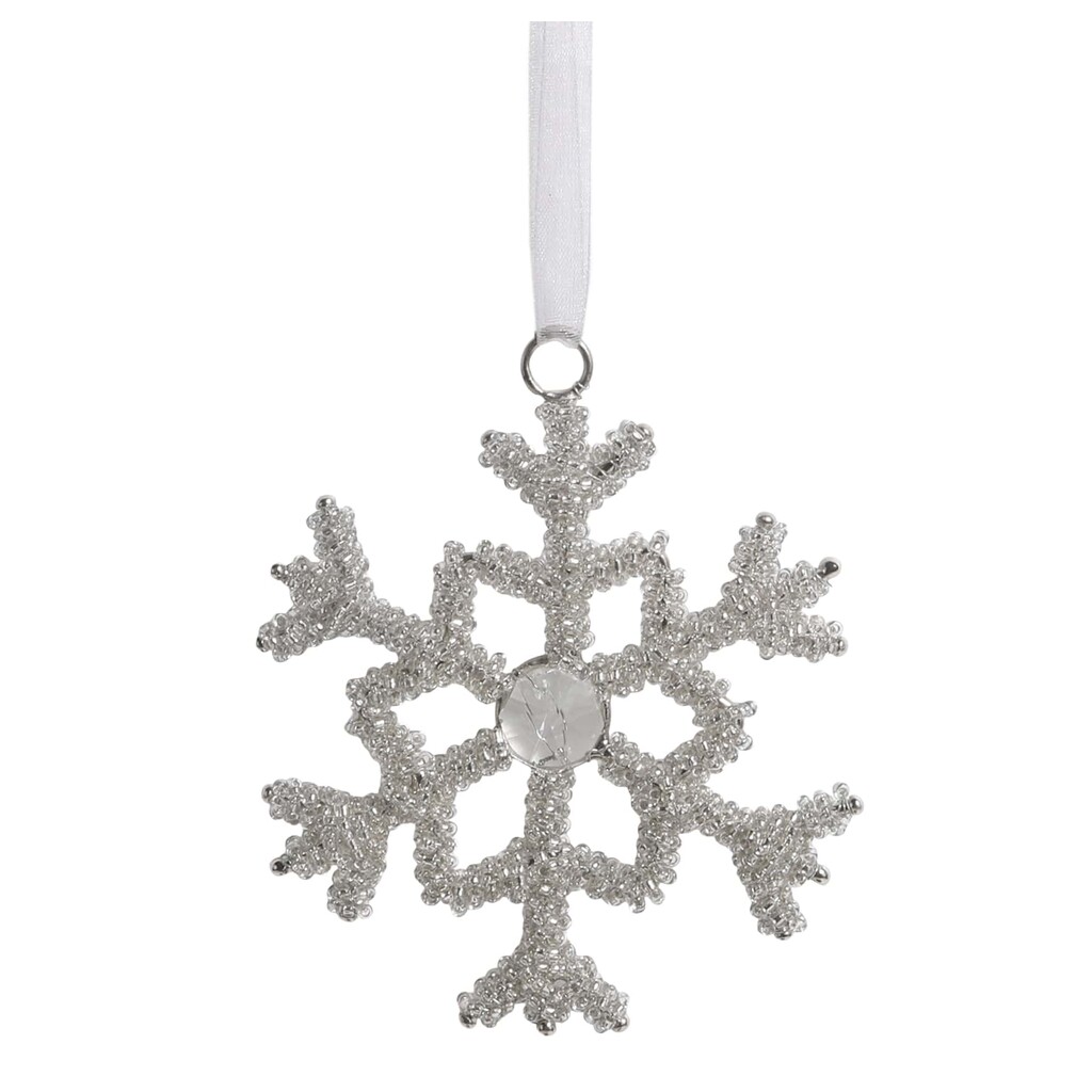 Chic Antique Schneeflocken Aufhänger mit Strasssteinen online kaufen bei SKANDEKO