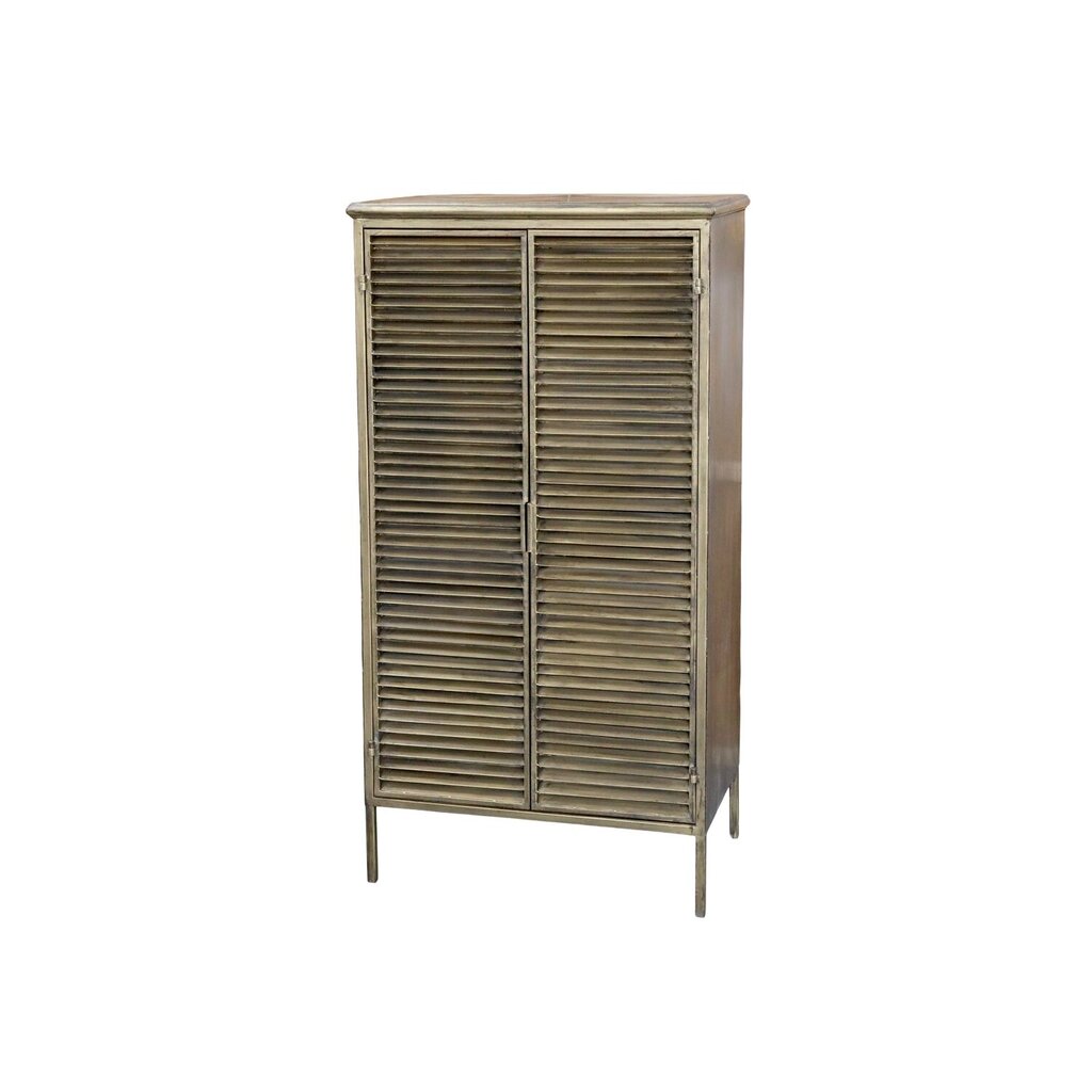 Chic Antique Schrank aus Eisen mit Lamellentüren online kaufen bei SKANDEKO