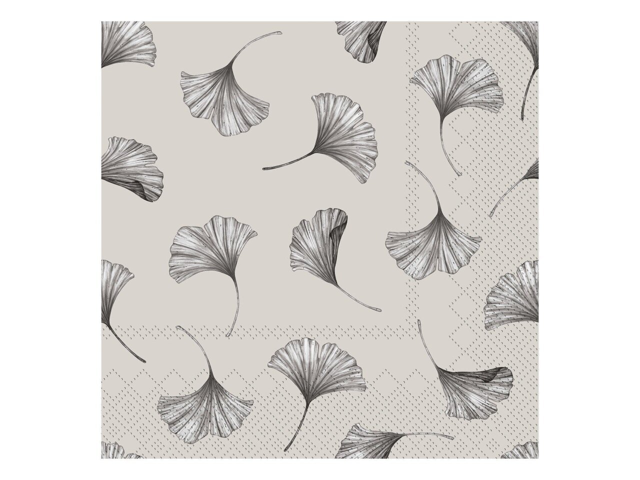 Serviette Gingko Blätter