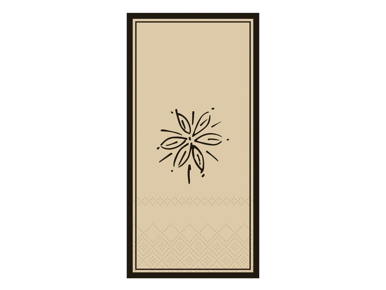 Serviette mit Blume