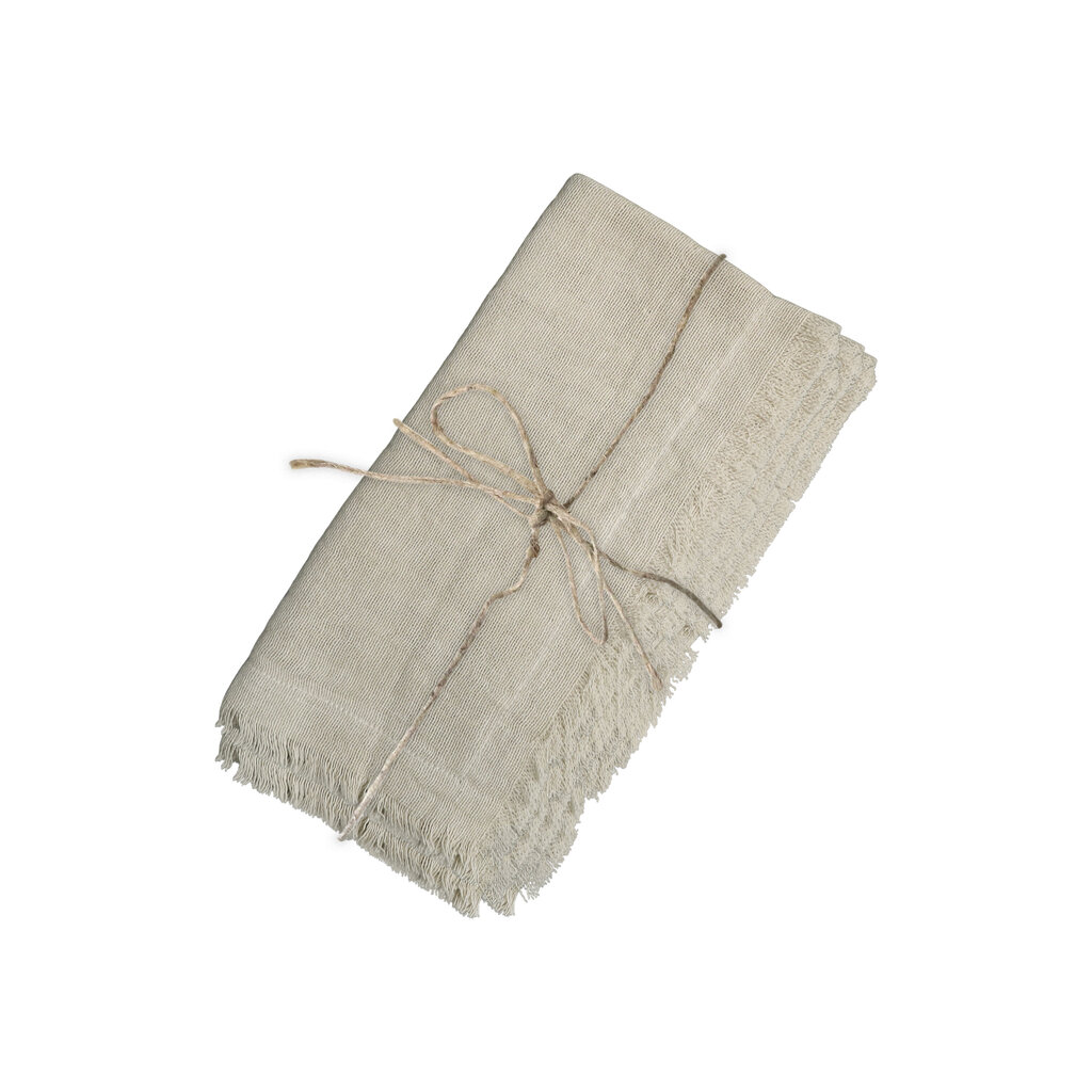 Serviette mit Fransen im 4er Set
