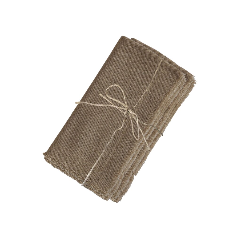 Serviette mit Fransen im 4er Set