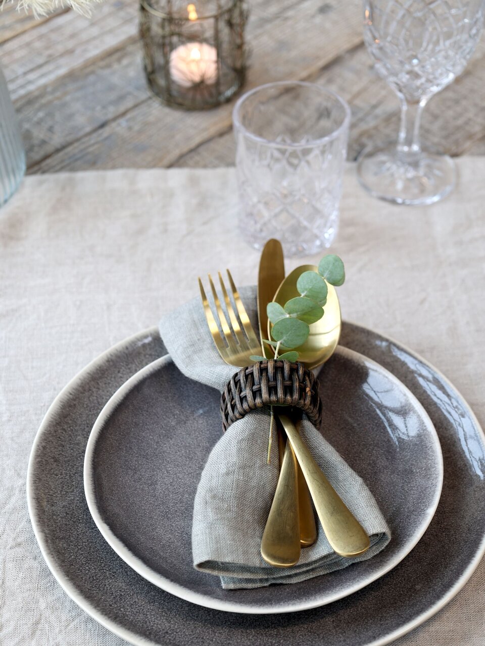 Chic Antique Servietten 4er-Set aus Leinen online kaufen bei SKANDEKO (Ansicht 2)