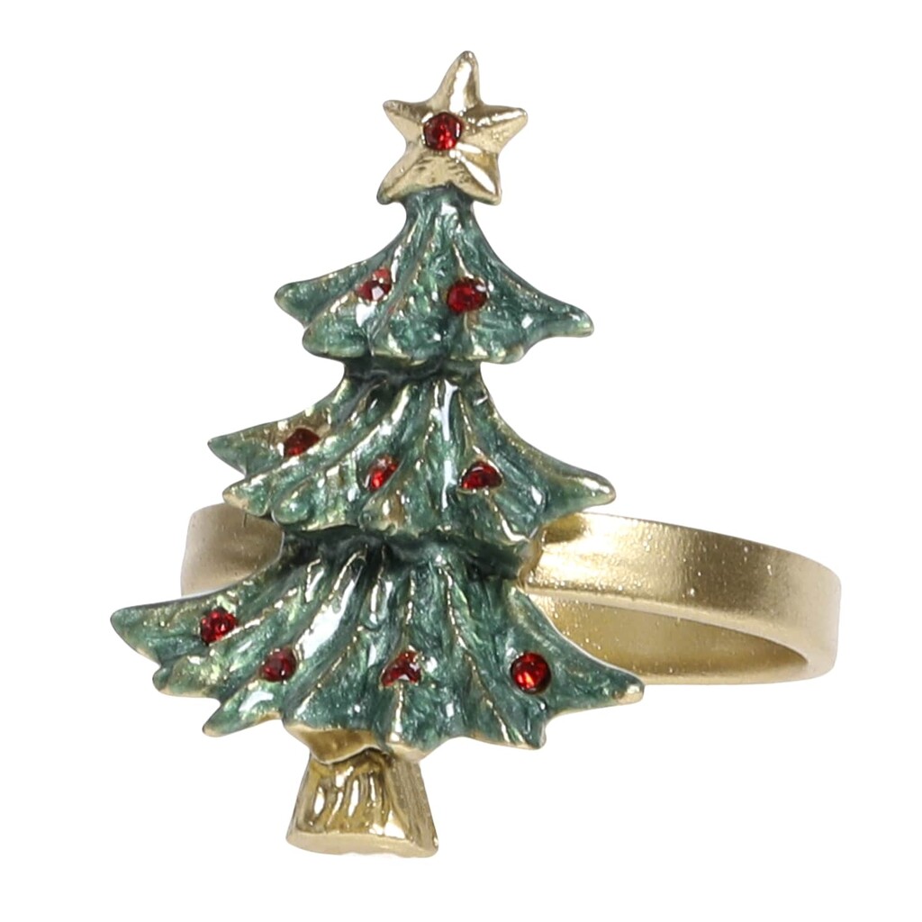 Chic Antique Serviettenring mit Weihnachtsbaum online kaufen bei SKANDEKO