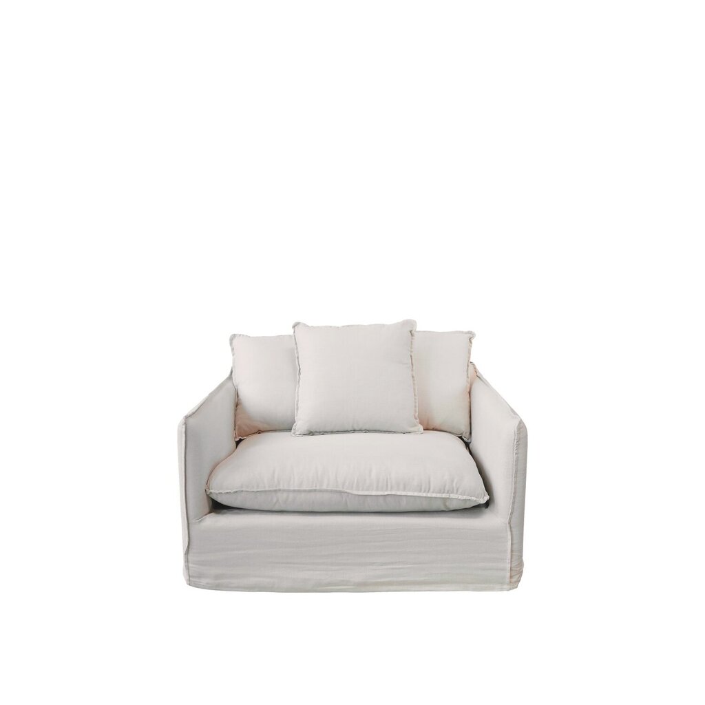 Chic Antique Sessel Malo Leinen mit 3 Kissen online kaufen bei SKANDEKO