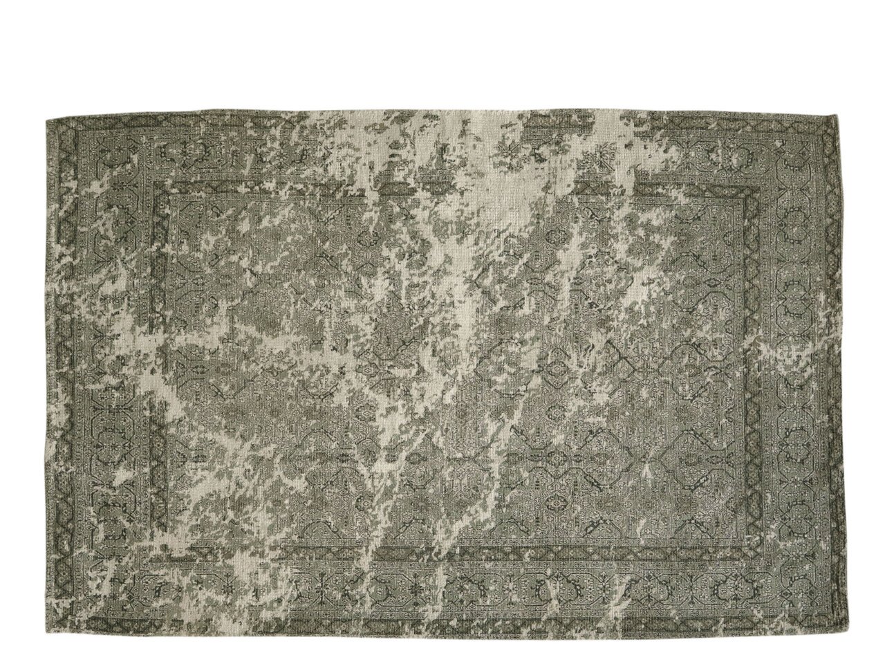 Shabby Chic Teppich mit französichem Druck