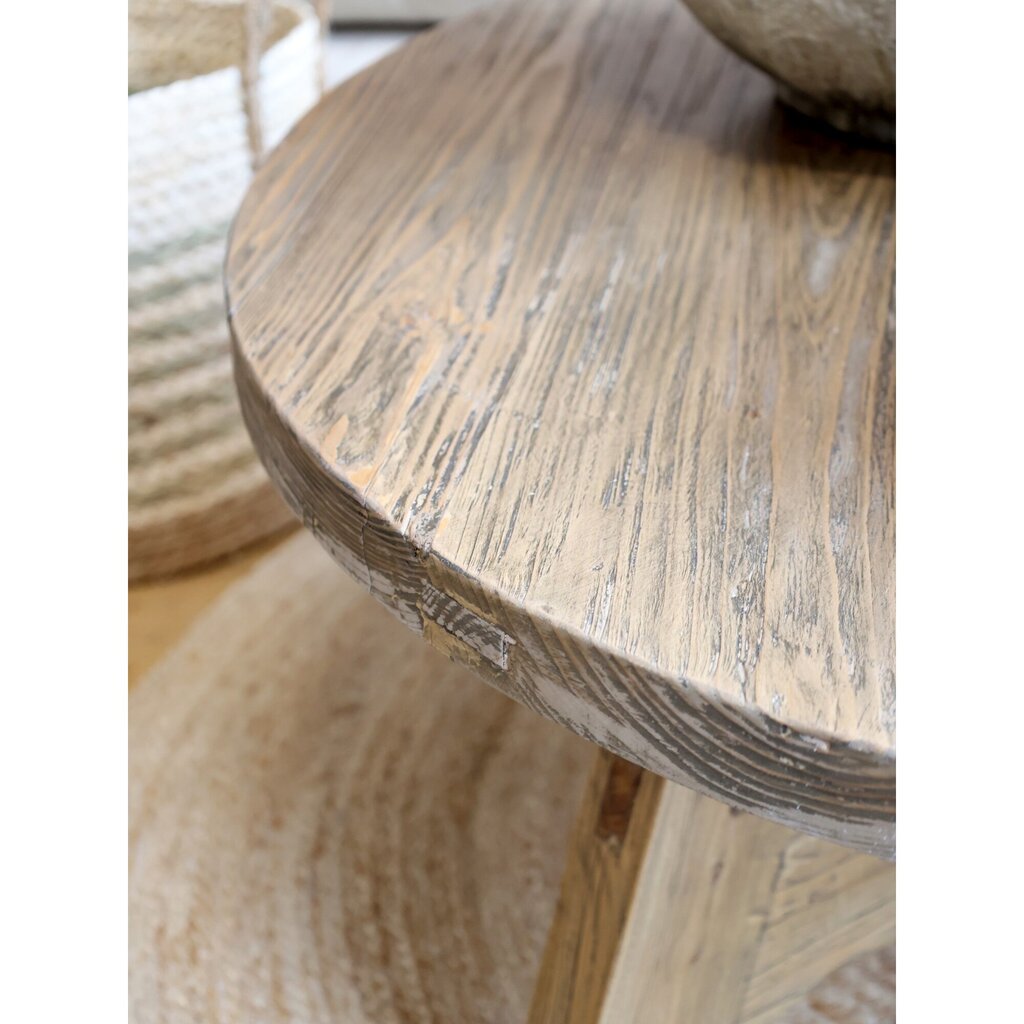 Chic Antique Sofatisch Rund aus Recyclingholz online kaufen bei SKANDEKO (Ansicht 2)