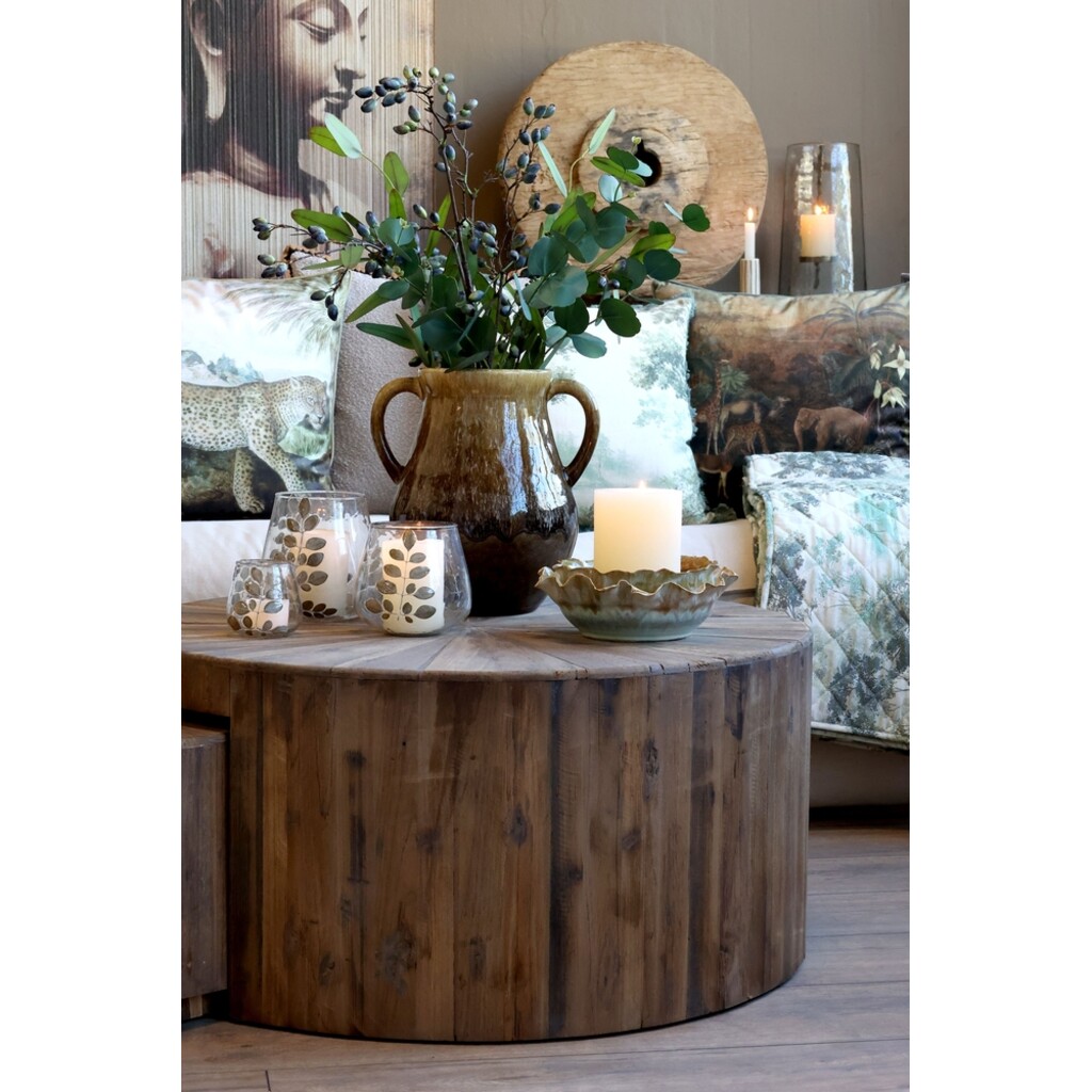 Chic Antique Sofatisch Set aus recyceltem Tannenholz