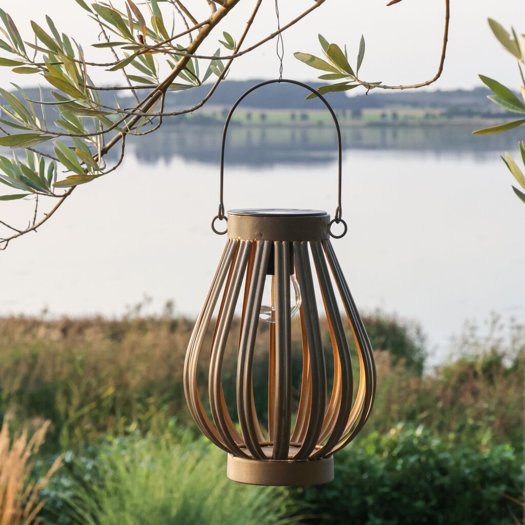Chic Antique Solar-Laterne mit LED-Glühbirne Antique Zink online kaufen bei SKANDEKO (Ansicht 2)