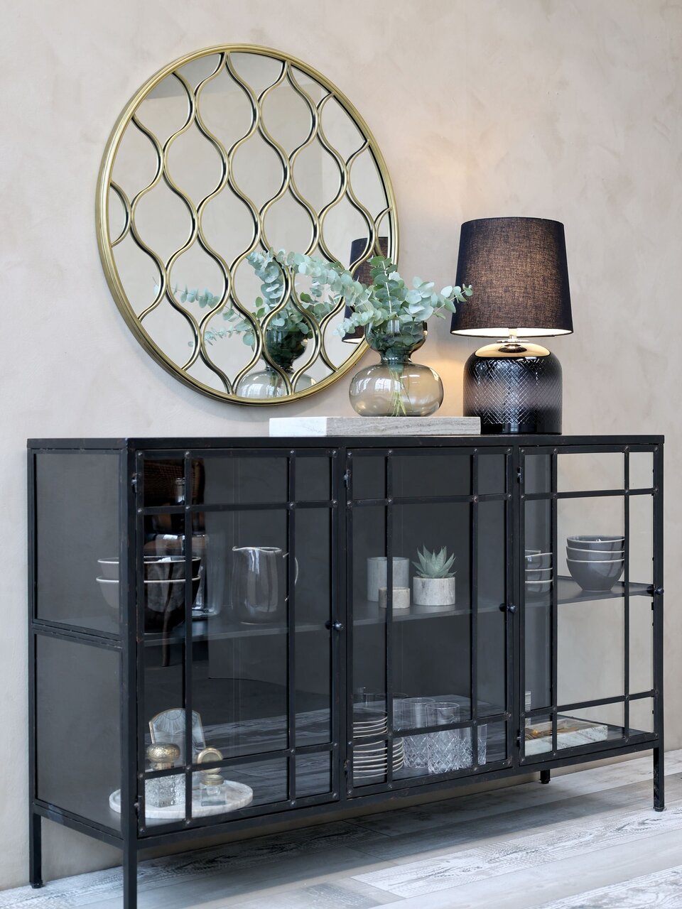 Chic Antique Spiegel aus Eisen mit Muster online kaufen bei SKANDEKO (Ansicht 2)