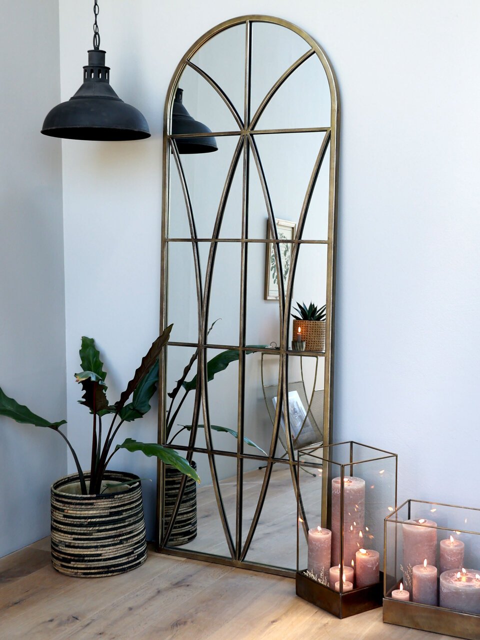 Chic Antique Spiegel mit Bogen antik Eisen online kaufen bei SKANDEKO (Ansicht 2)