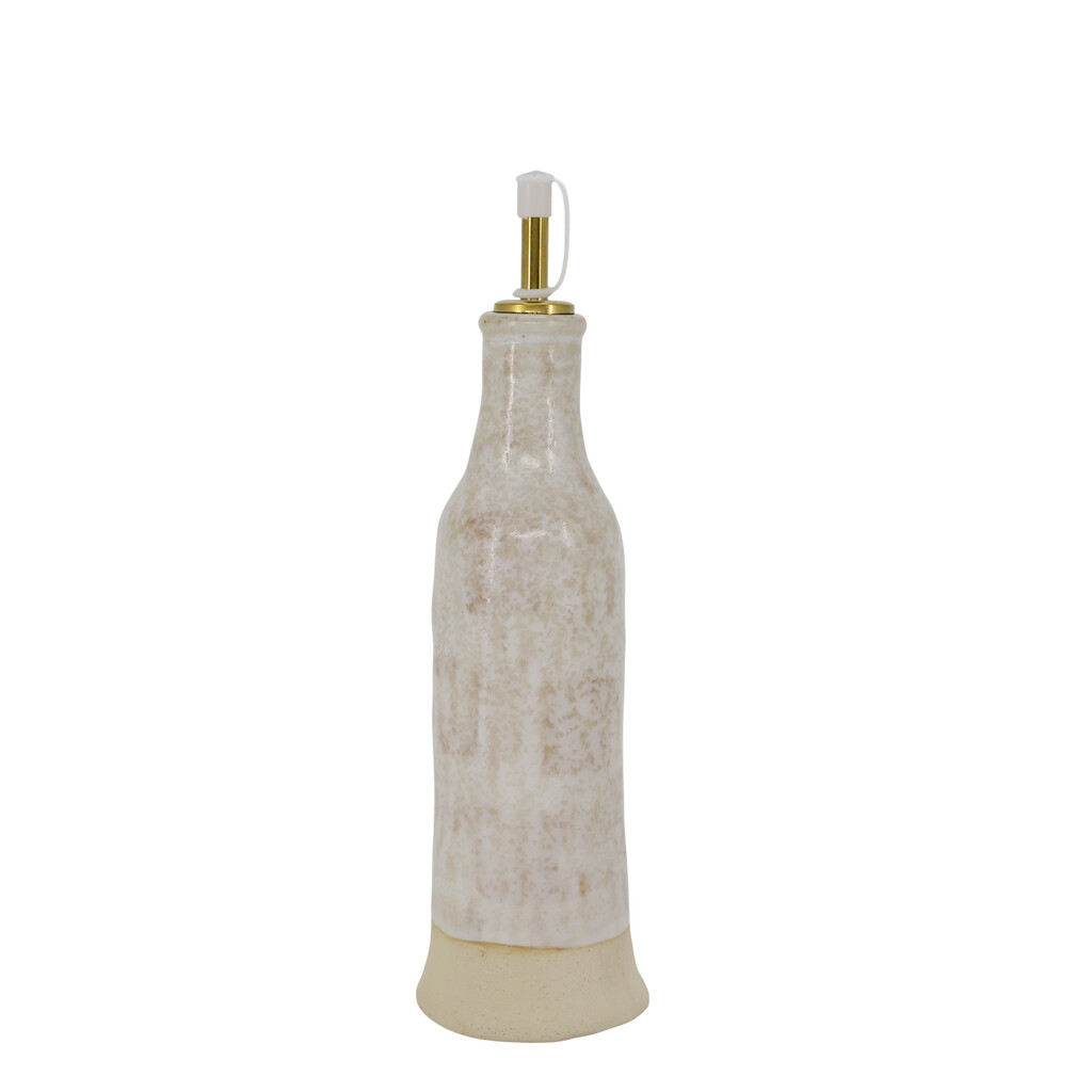 Steingut-Flasche mit Weinausgießer