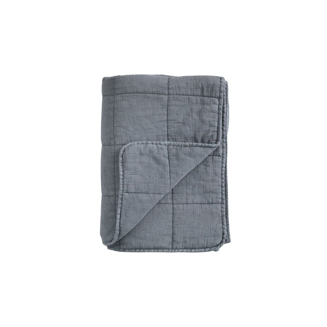 Vintage Quilt Steppdecke mit Stone-Washed Optik