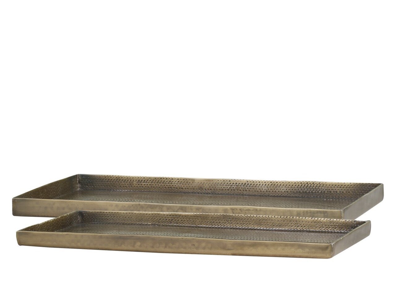 Tablett 2er Set antik messing | Chic Antique