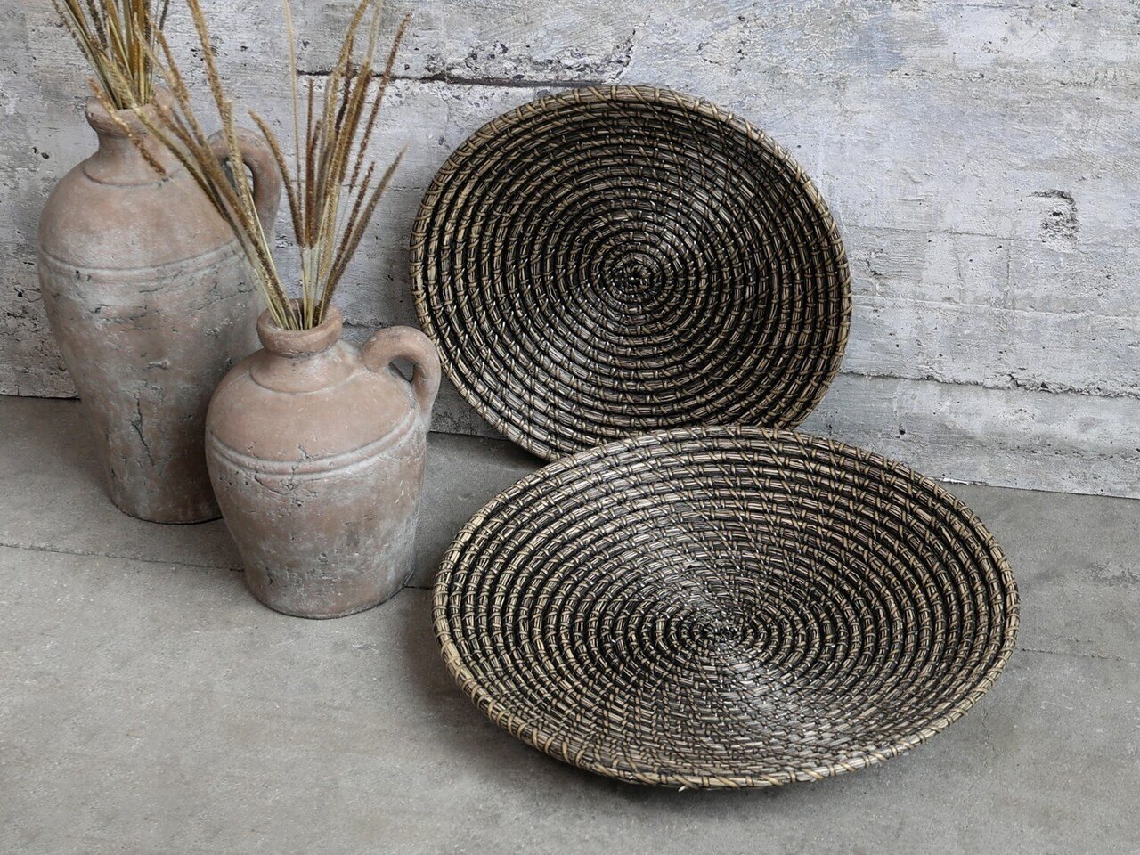 Chic Antique Tablett geflochten 2er Set online kaufen bei SKANDEKO (Ansicht 2)
