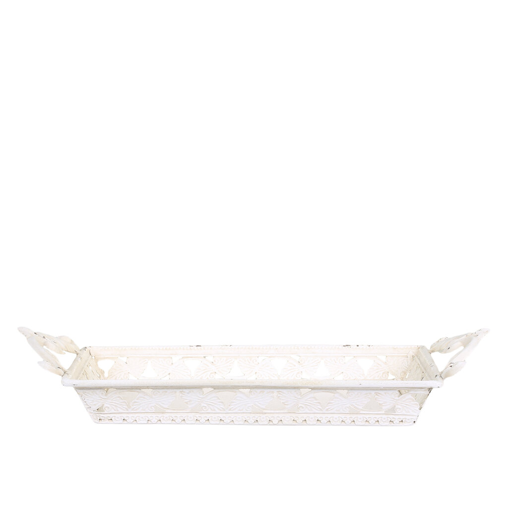 Chic Antique Tablett mit Griff und Dekor online kaufen bei SKANDEKO