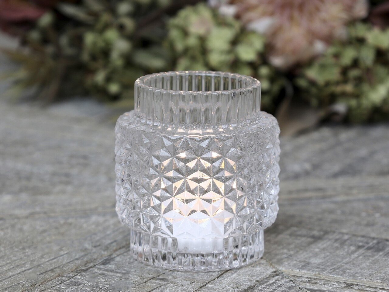Chic Antique Teelichtglas mit Muster online kaufen bei SKANDEKO (Ansicht 2)