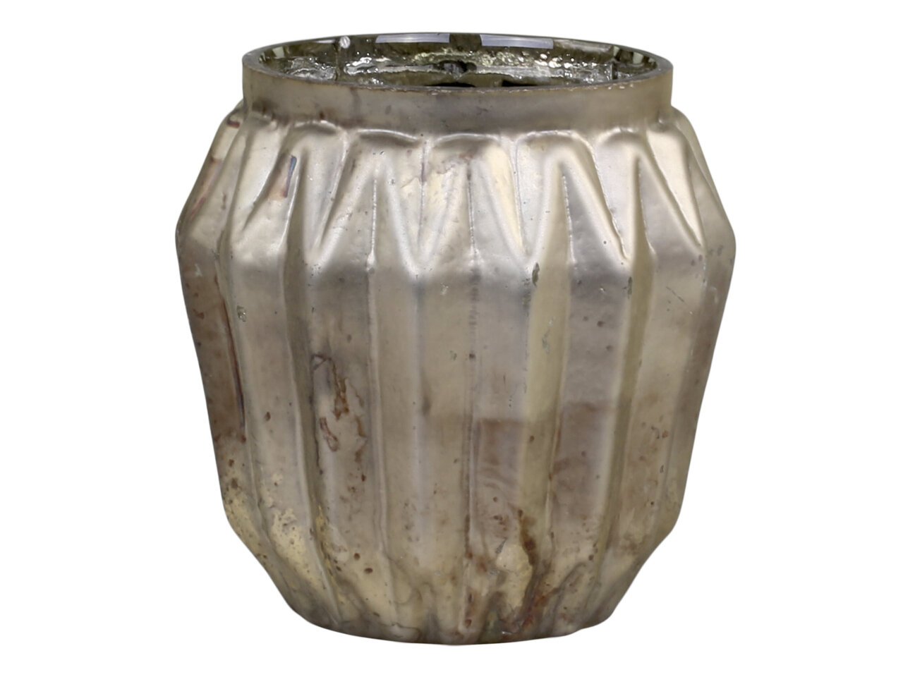 Chic Antique Teelichthalter Diamant Muster aus Glas online kaufen bei SKANDEKO