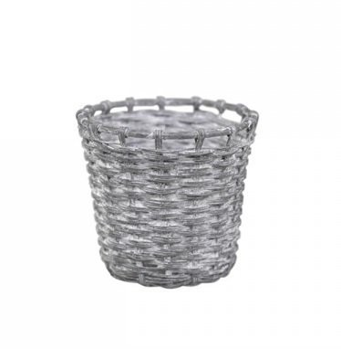 Chic Antique Teelichthalter im Flechtlook online kaufen bei SKANDEKO