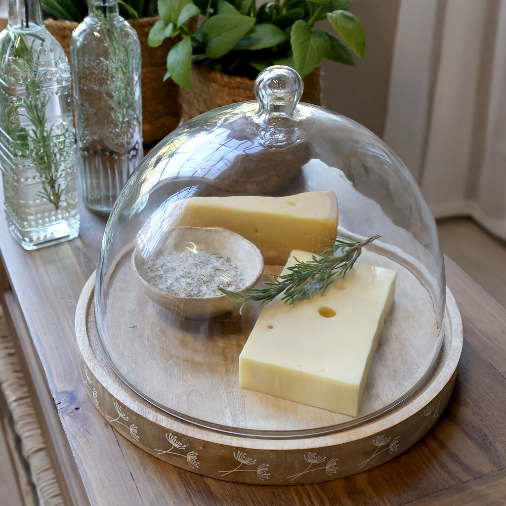 Chic Antique Tours Glasglocke mit Schnitzereien online kaufen bei SKANDEKO (Ansicht 2)
