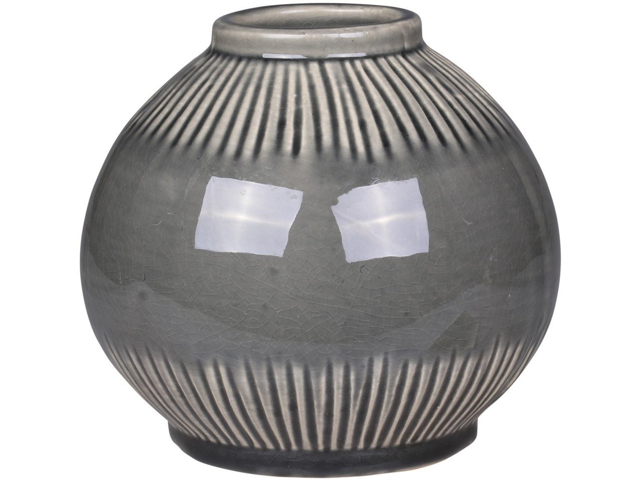 Chic Antique Vase mit gestreiftem Muster online kaufen bei SKANDEKO