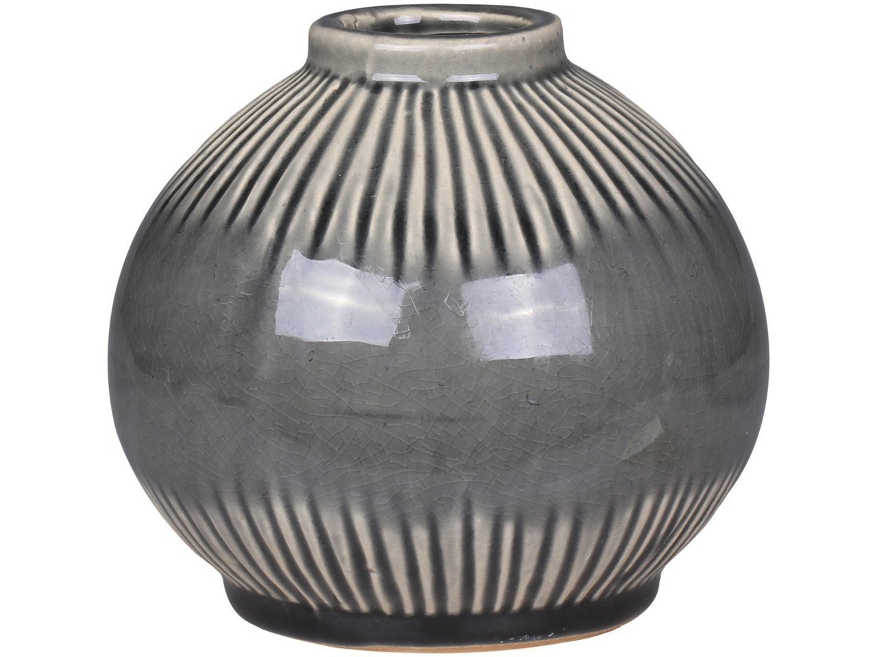 Vase mit gestreiftem Muster