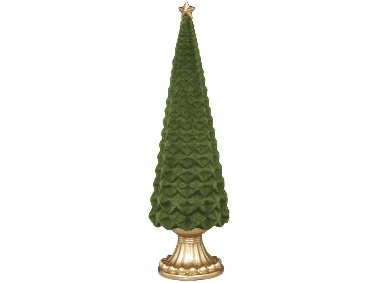 Chic Antique Velours Weihnachtsbaum auf Fuß online kaufen bei SKANDEKO