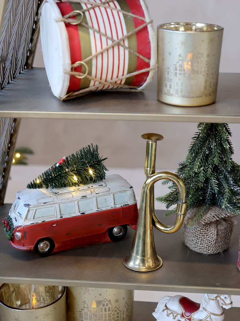 Chic Antique Vintage Bus mit Weihnachtsbaum und LED online kaufen bei SKANDEKO (Ansicht 2)
