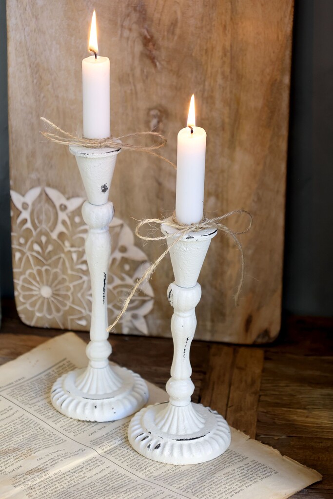Chic Antique Vintage Kerzenständer aus Metall online kaufen bei SKANDEKO (Ansicht 2)