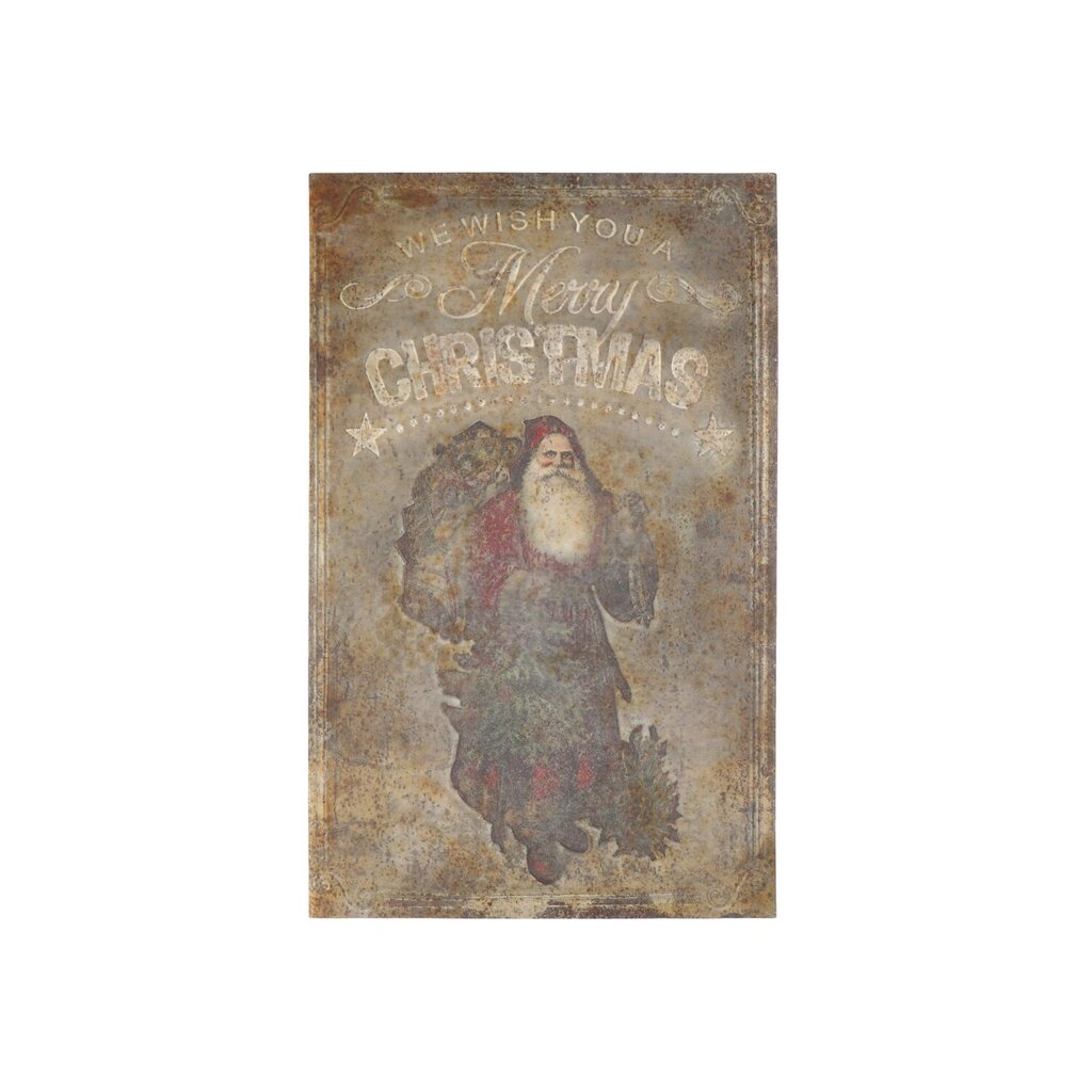 Chic Antique Vintage Schild mit Weihnachtsmann Shabby online kaufen bei SKANDEKO