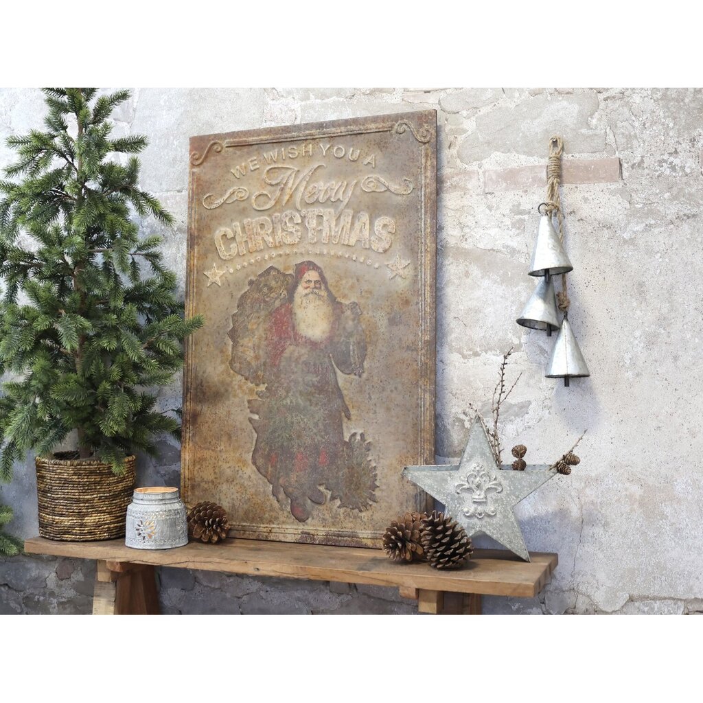 Chic Antique Vintage Schild mit Weihnachtsmann Shabby online kaufen bei SKANDEKO (Ansicht 2)