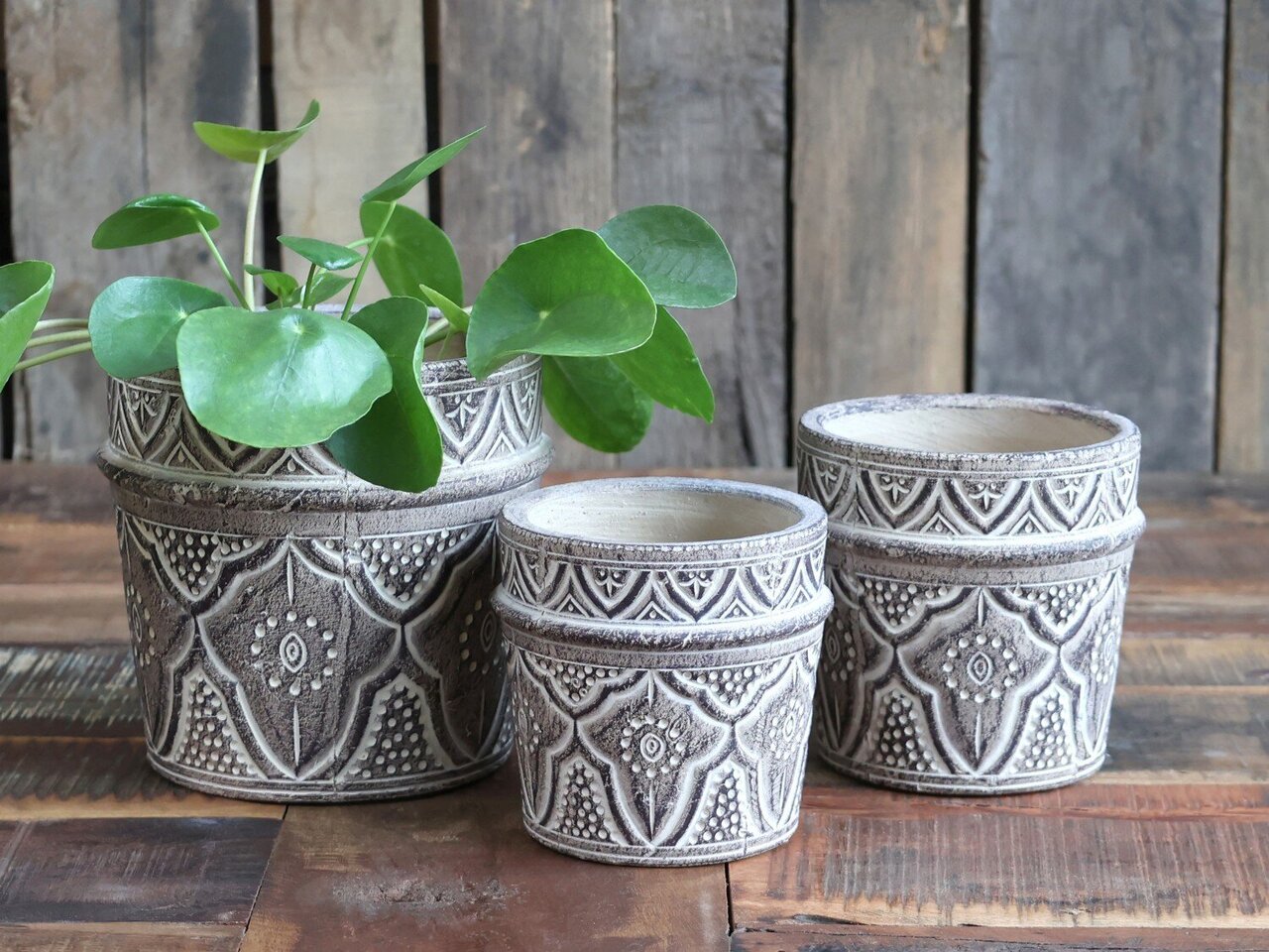 Chic Antique Évron Blumentopf mit Muster online kaufen bei SKANDEKO (Ansicht 2)