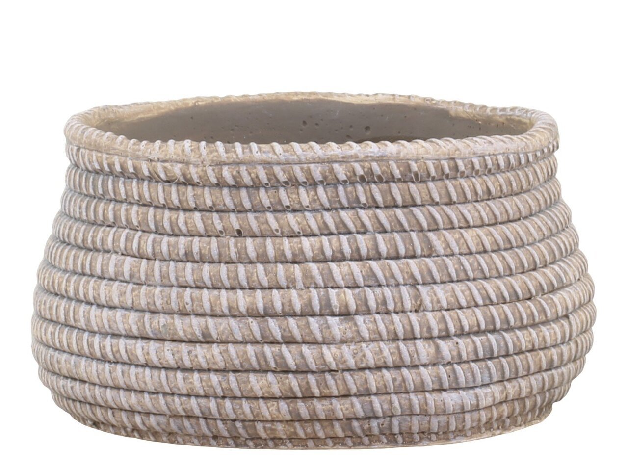 Chic Antique Évron Übertopf mit Geflecht Muster online kaufen bei SKANDEKO