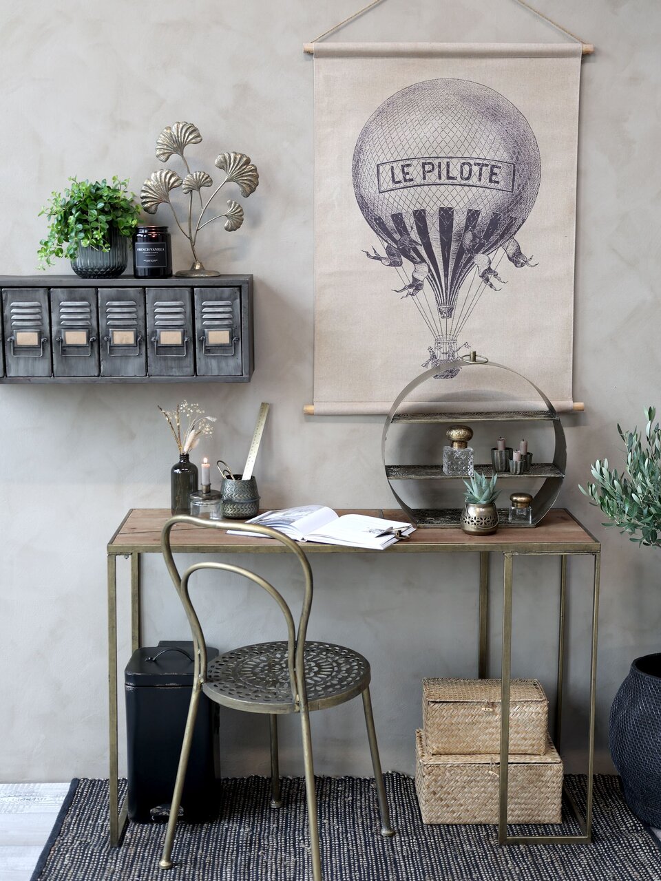 Chic Antique Wandbild aus Stoff mit Motivdruck online kaufen bei SKANDEKO (Ansicht 2)