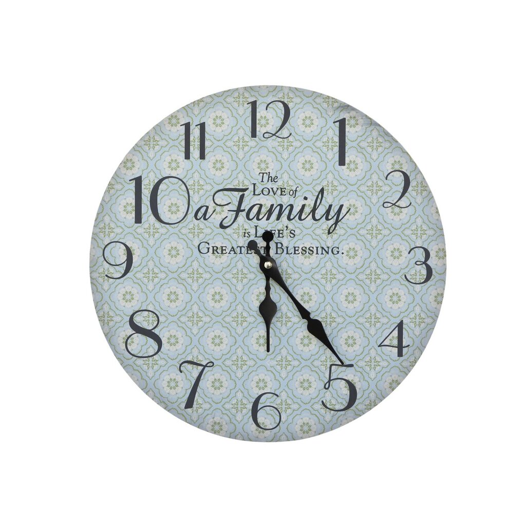 Chic Antique Wanduhr mit Muster und Spruch online kaufen bei SKANDEKO