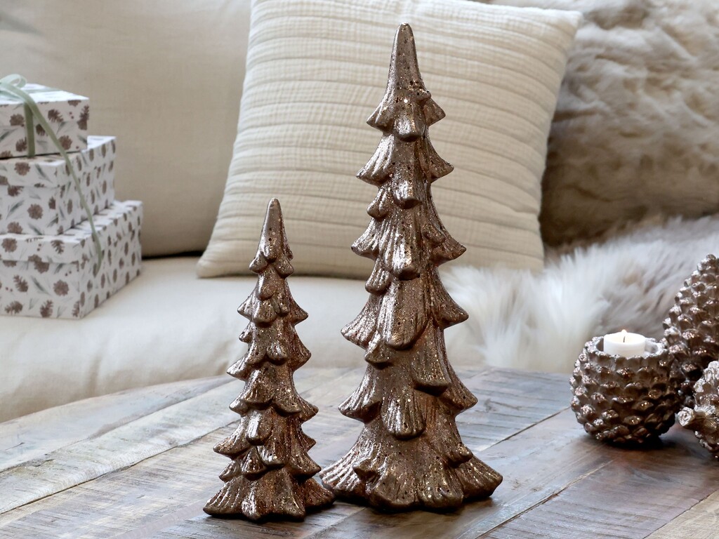 Chic Antique Weihnachtsbaum Aufsteller mit Glitzer online kaufen bei SKANDEKO (Ansicht 2)