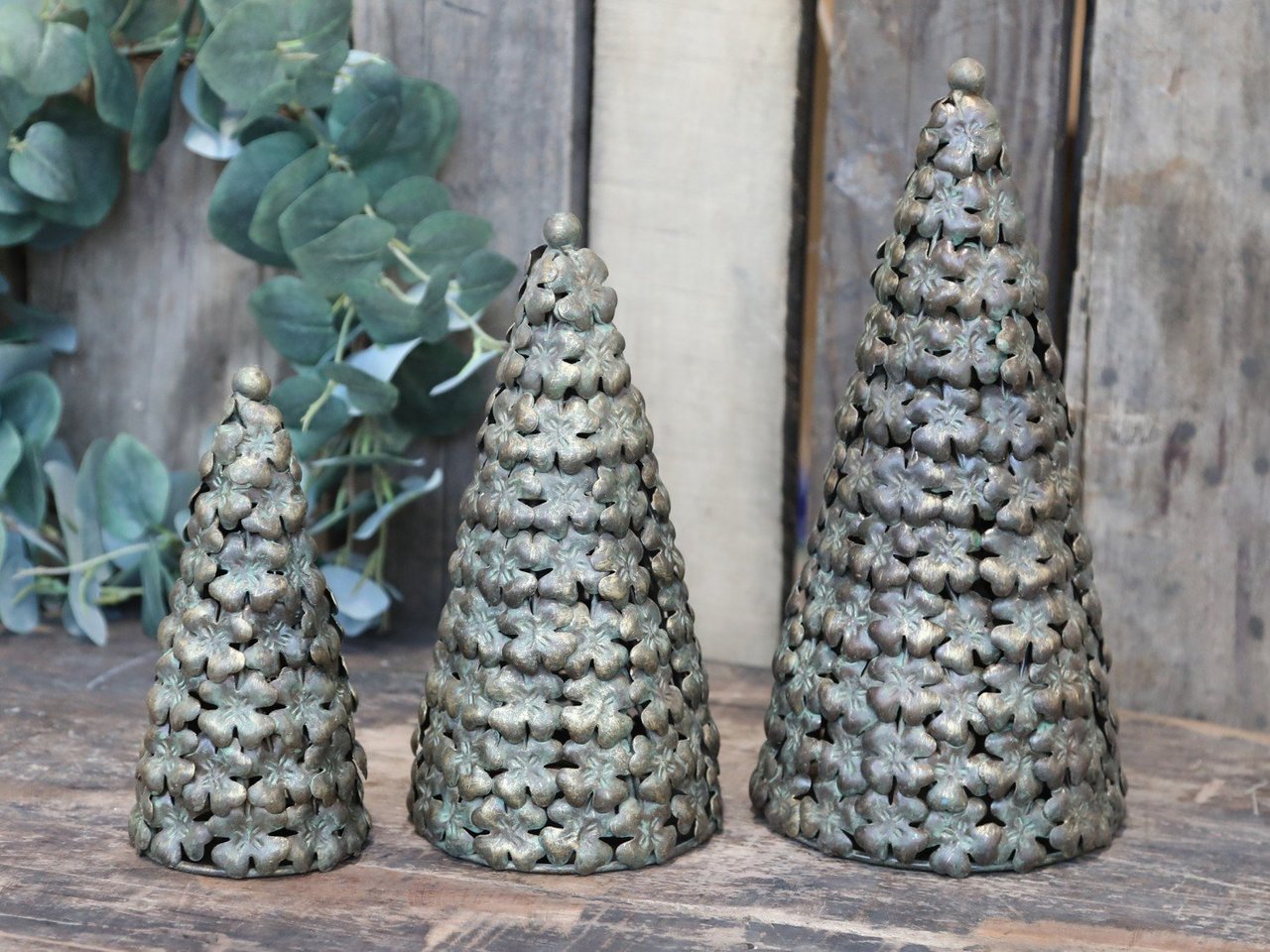 Chic Antique Weihnachtsbaum aus Eisenblumen online kaufen bei SKANDEKO (Ansicht 2)