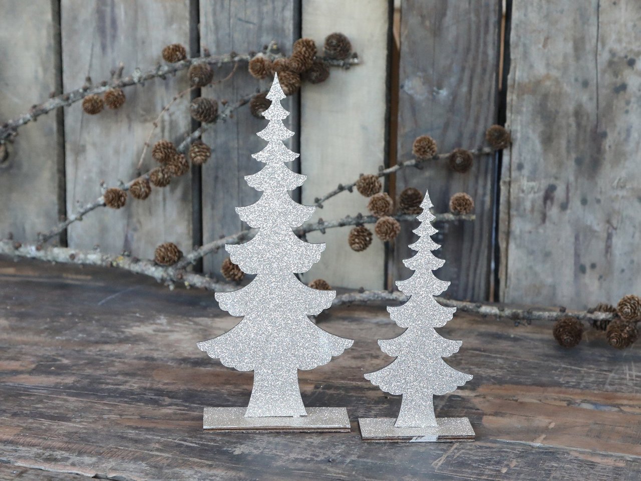 Chic Antique Weihnachtsbaum mit Glitzer online kaufen bei SKANDEKO (Ansicht 2)