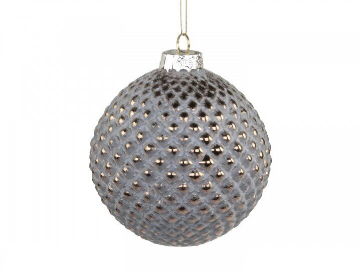 Weihnachtskugel mit Goldmuster Rayon