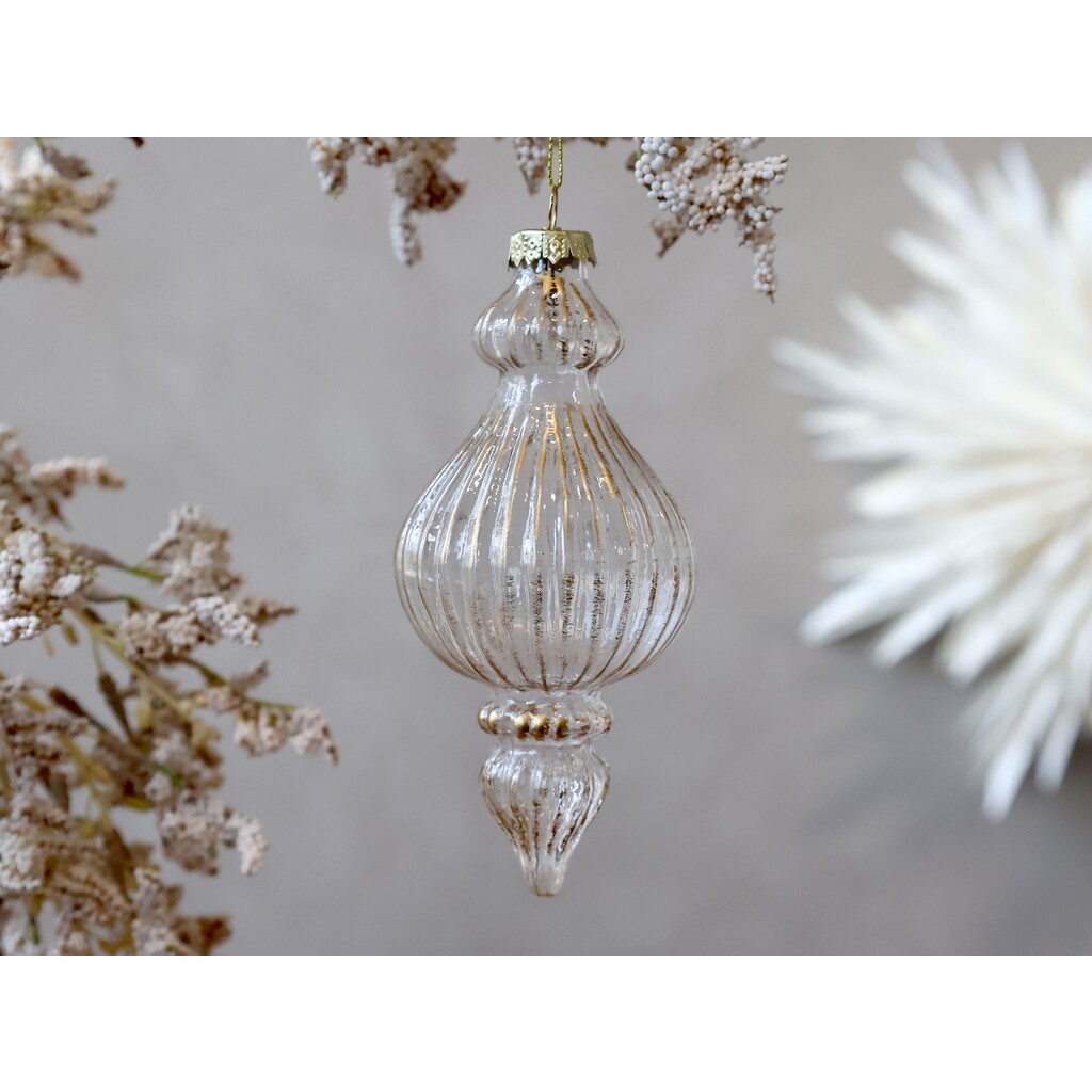 Weihnachtskugel Ornament aus Glas