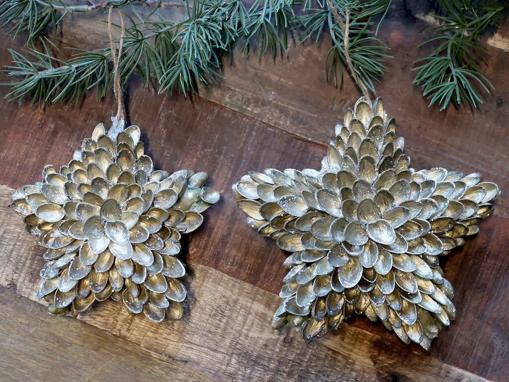 Chic Antique Weihnachtskugel Sternenform online kaufen bei SKANDEKO (Ansicht 2)