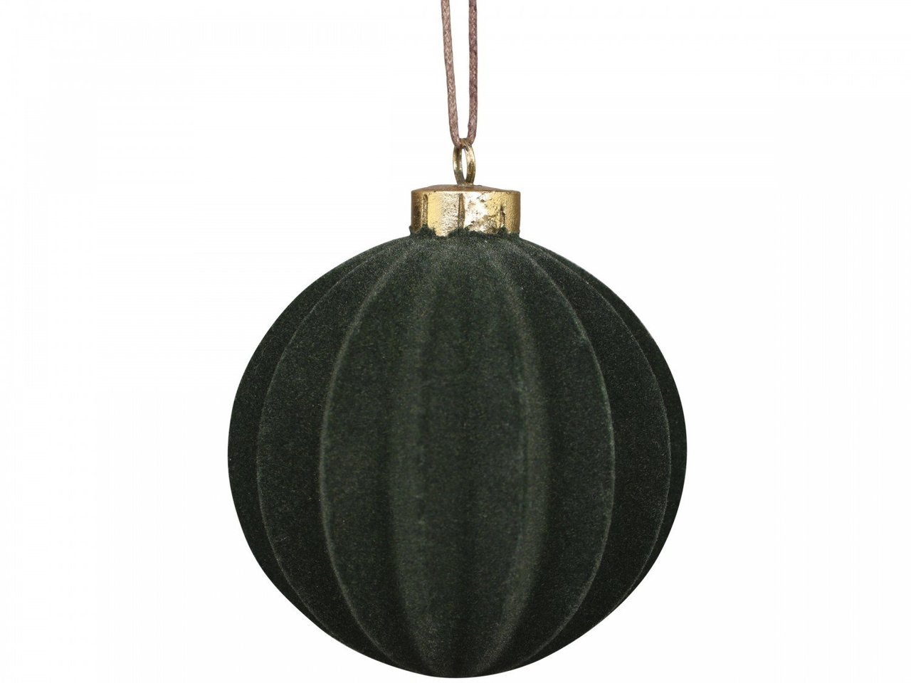 Chic Antique Weihnachtskugel Velours in Fächerstruktur online kaufen bei SKANDEKO