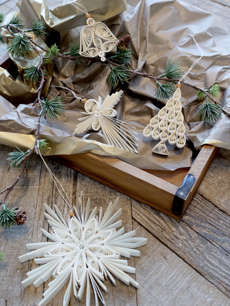Chic Antique Weihnachtsstern Aufhänger aus Papier online kaufen bei SKANDEKO (Ansicht 2)